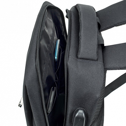Рюкзак BRAUBERG FUNCTIONAL с отделением для ноутбука, USB-порт, багажная лента, "Firm", 43x30x15 см, 272576