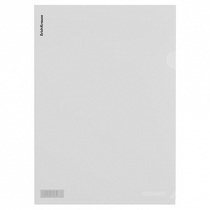 Папка-уголок ERICH KRAUSE "Glossy Classic", A4, прозрачная, ассорти, 50155