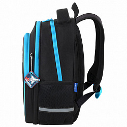 Рюкзак BRAUBERG OPTIMA, 2 отделения, с брелоком, "Открытый космос", 36х27х18 см, 272095
