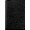 Обложка для автодокументов и паспорта натуральная кожа флоттер, "DOCUMENTS", черная, BRAUBERG 238193