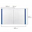 Папка 40 вкладышей BRAUBERG "Office", синяя, 0,6 мм, 222634