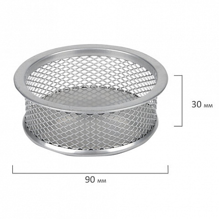 Настольный набор из металла BRAUBERG "Germanium", 7 предметов, серебристый, 231963