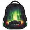 Ранец BRAUBERG KIDS STANDARD, 2 отделения, "Зеленый город", 36х28х14 см, 274428