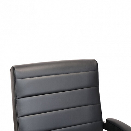 Кресло BRABIX "Win MG-353", кожзаменитель, разборное пятилучие, черное, 532981