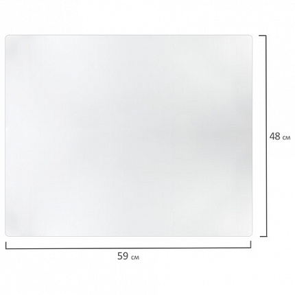 Коврик-подкладка настольный 480х590 мм, матовый, 0,8 мм, BRAUBERG, 238303, 1708485901