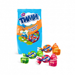 Конфеты желейные KONTI "Timi" Mix со вкусами яблока, апельсина и малины, 1000 г, пакет, 15880