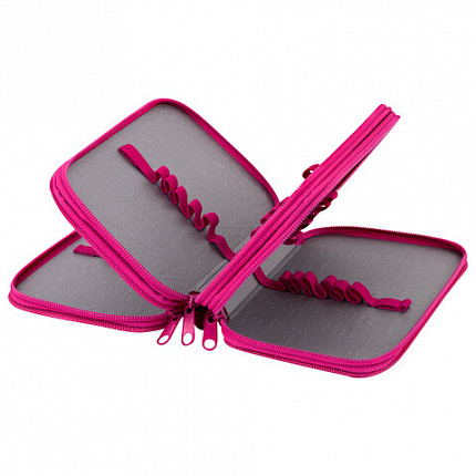 Пенал ЮНЛАНДИЯ, 3 отделения, картон с эффектом soft-touch, 19х11 см, "Duck tales", 273500