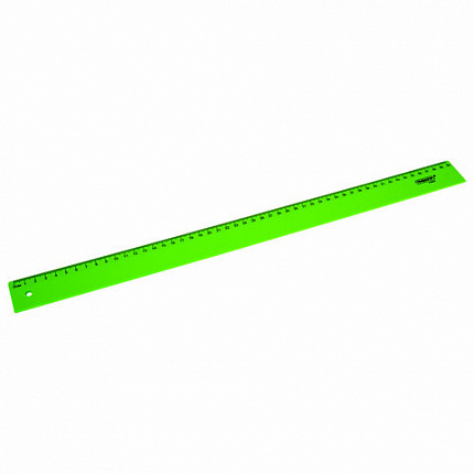 Линейка пластиковая 50 см ПИФАГОР, неоновая, ассорти, 210845