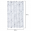 Шторка для ванной ПОЛИЭСТЕР, 180х200 см, кольца в комплекте, БЕЛЫЙ МРАМОР, PRIMILA (ПРИМИЛА), 700084