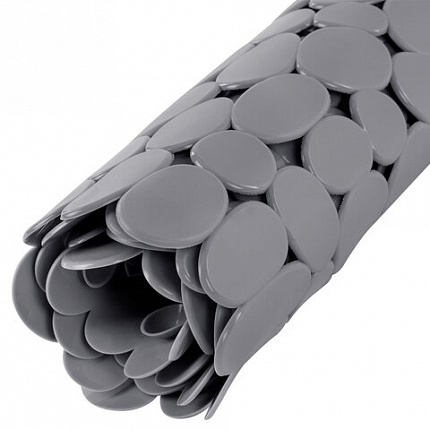 Коврик для ванны противоскользящий 70х36 см, "Галька", темно-серый, ПВХ, присоски, PRIMILA (ПРИМИЛА),700379