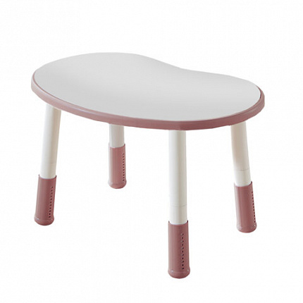 Стол детский BRABIX KIDS CT-002, растущий, 2-8 лет, растущий, пластик белый + розовый, 533295