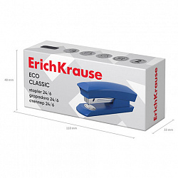 Степлер №24/6 ERICH KRAUSE "Eco", до 30 листов, ассорти, 28236