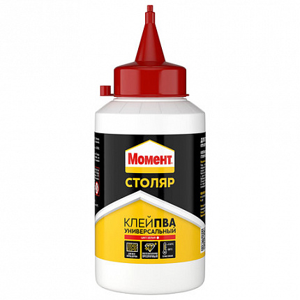 Клей универсальный МОМЕНТ Столяр, 250г, ПВА, для различных пород дерева, 1960505