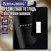 Тетрадь предметная BLACK MODE 48 л., пластиковая обложка, ИНФОРМАТИКА, клетка, подсказ, BRAUBERG, 405520