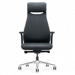 Кресло HAWASAN PREMIUM EX-830 X-ONE, синхромеханизм, алюминий, экокожа, черное, 533239