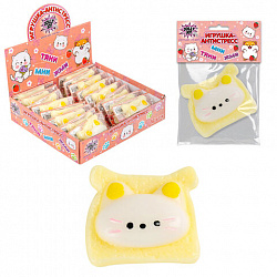 Игрушка-антистресс "КОТИК-ТОСТИК", 8х7 см, дисплей, JOLLY JOT (ДЖОЛЛИ ДЖОТ), 665784