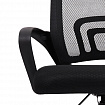 Кресло CROMEX (КРОМЕКС) "Top CH-695", с подлокотниками, сетка/ткань TW, черное, 533065