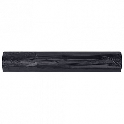 Мешки для мусора 240 л, черные, в рулоне 10 штук, прочные, ПВД 40 мкм, 90x125 см, LAIMA, 702683