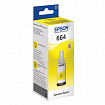 Чернила EPSON 664 (T6644) для СНПЧ Epson L100/L110/L200/L210/L300/L456/L550, желтые, ОРИГИНАЛЬНЫЕ, C13T66444A/498