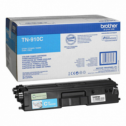 Картридж лазерный BROTHER (TN910C) HL-L9310CDW/MFC-L9570CDW, голубой, оригинальный, ресурс 9000 страниц