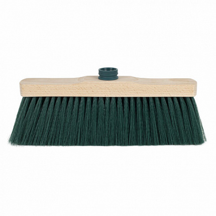 Щетка для уборки, ширина 32 см, щетина 7 см, деревянная, крепление еврорезьба, YORK "Sara", 200