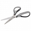 Ножницы BRAUBERG "EXTRA", 175 мм, серо-черные, 2-х сторонняя заточка, эргономичные ручки, 237295