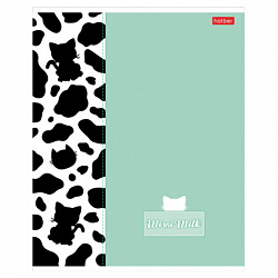 Тетрадь А5 48 л., HATBER скоба, клетка, матовая ламинация, "Mimimilk" (микс в спайке), 083846, 48Т5лВ1