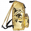 Рюкзак BRAUBERG GLOSSY универсальный, блестящий, светло-золотой, 41х32х14 см, 227094