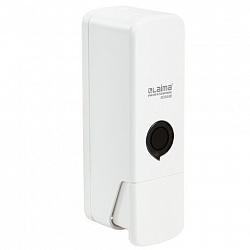 Дозатор для жидкого мыла LAIMA PREMIUM НАЛИВНОЙ, 0,3 л, белый, ABS-пластик, 609498