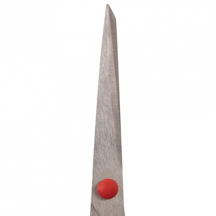 Ножницы STAFF EVERYDAY, 195 мм, бюджет, резиновые вставки, черно-красные, ПВХ чехол, 237499