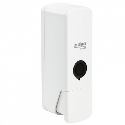 Дозатор для жидкого мыла LAIMA PREMIUM НАЛИВНОЙ, 0,3 л, белый, ABS-пластик, 609498