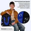 Ранец BRAUBERG PREMIUM, 2 отделения, с брелоком, "Неоновый рыцарь", объемный дизайн, 38х29х16 см, 274395