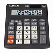 Калькулятор настольный STAFF PLUS STF-222, КОМПАКТНЫЙ (138x103 мм), 8 разрядов, двойное питание, 250418