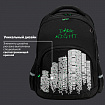 Рюкзак BRAUBERG SOFT, 2 отделения, 3 кармана, "Dark night", СВЕТООТРАЖАЮЩИЙ ПРИНТ, 40х31х15 см, 273119