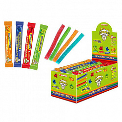 Мармеладная трубочка ВЗРЫВ МОЗГА в кислой обсыпке с кислой пудрой внутри, 15 г, КОНФИТОЙ, КТ95109