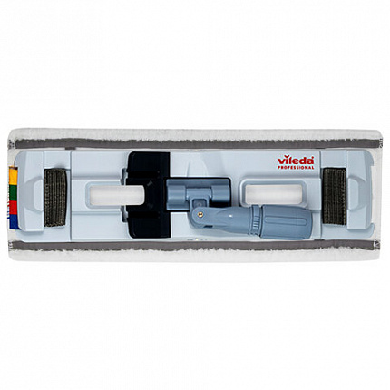 Насадка МОП плоская 40 см, VILEDA PROFESSIONAL "МикроПлюс Комби", уши (ТИП УВ) микрофибра / скраб, 167298