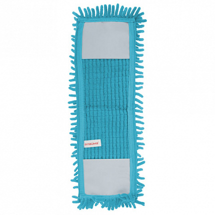 Насадка МОП плоская для швабры/держателя 40 см, карманы (ТИП К), микрофибра букли/синель, ворс 2 см, LAIMA, 603119
