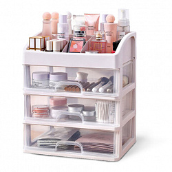 Органайзер для хранения косметики, канцтоваров, мелочей ТРИ УРОВНЯ, 26,6х17*23,5 см, DASWERK (ДАСВЕРК), 608477