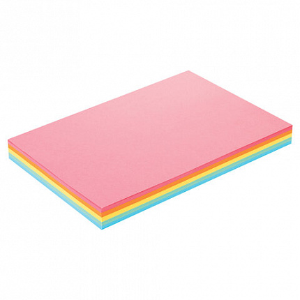 Бумага цветная BRAUBERG, А4, 80 г/м2, 250 л., (5 цветов х 50 л.), медиум, для офисной техники, 112465