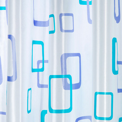 Шторка для ванной ПОЛИЭСТЕР, 180х180 см, кольца в комплекте, ФИГУРЫ, PRIMILA (ПРИМИЛА), 700081