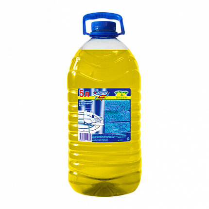 Средство для мытья посуды 5 л, ЗОЛУШКА "Лимон", ПЭТ, 10377