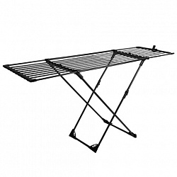 Сушилка напольная для белья раскладная, 3 зоны сушки, 20 метров, LAIMA HOME DUO SLIDING BLACK, 700469