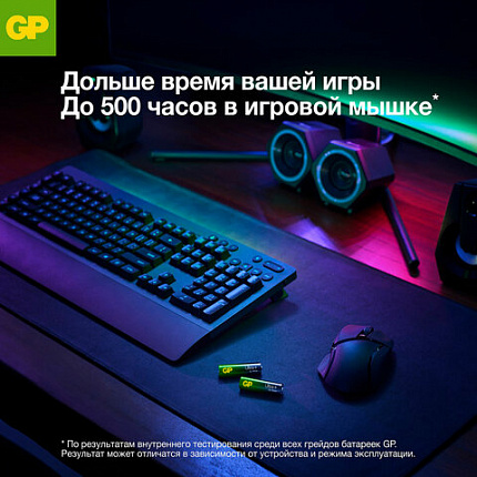 Батарейки КОМПЛЕКТ 2 шт., GP Ultra Plus G-Tech, AAA (LR03), алкалиновые, мизинчиковые, 24AUPA21-2CRSB2