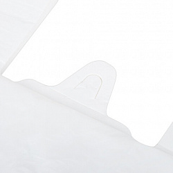 Пакет "майка" КОМПЛЕКТ 100 штук, 28+15х55, ПНД белый, 15 мкм, LAIMA, 700787