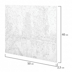 Картина по номерам 40х50 см ОСТРОВ СОКРОВИЩ "Магия неоновых огней. Москва-сити" на подрамнике, акрил, кисти, 662890