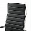 Кресло офисное BRABIX "Style EX-528", экокожа, хром, черное, 531947