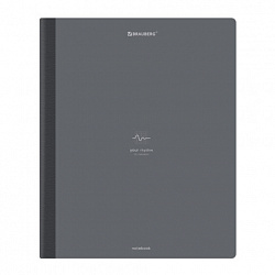 Тетрадь А5 96 л. BRAUBERG, на сшивке с корешком, клетка, обложка картон, "Ритм", 405289