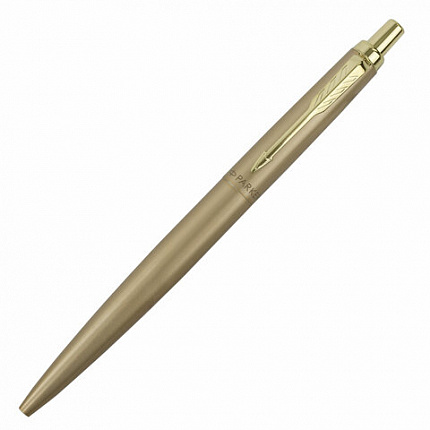 Ручка шариковая PARKER "Jotter XL Monochrome Gold GT", корпус золотой, нержавеющая сталь, синяя,2122754