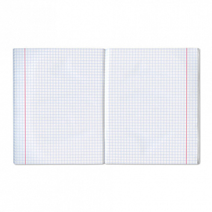 Тетрадь бумвинил, А5, 96 л., скоба, офсет №1, клетка, с полями, STAFF, ЗЕЛЕНЫЙ, 403417