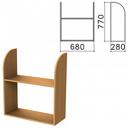 Полка навесная настенная "Монолит", 680х280х770 мм, цвет бук бавария, ПМ40.1
